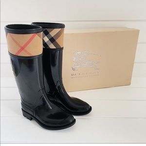 Authentic Burberry rain boots